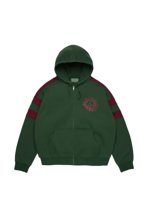 Denim Tears Denim U paneled zip-up hoodie