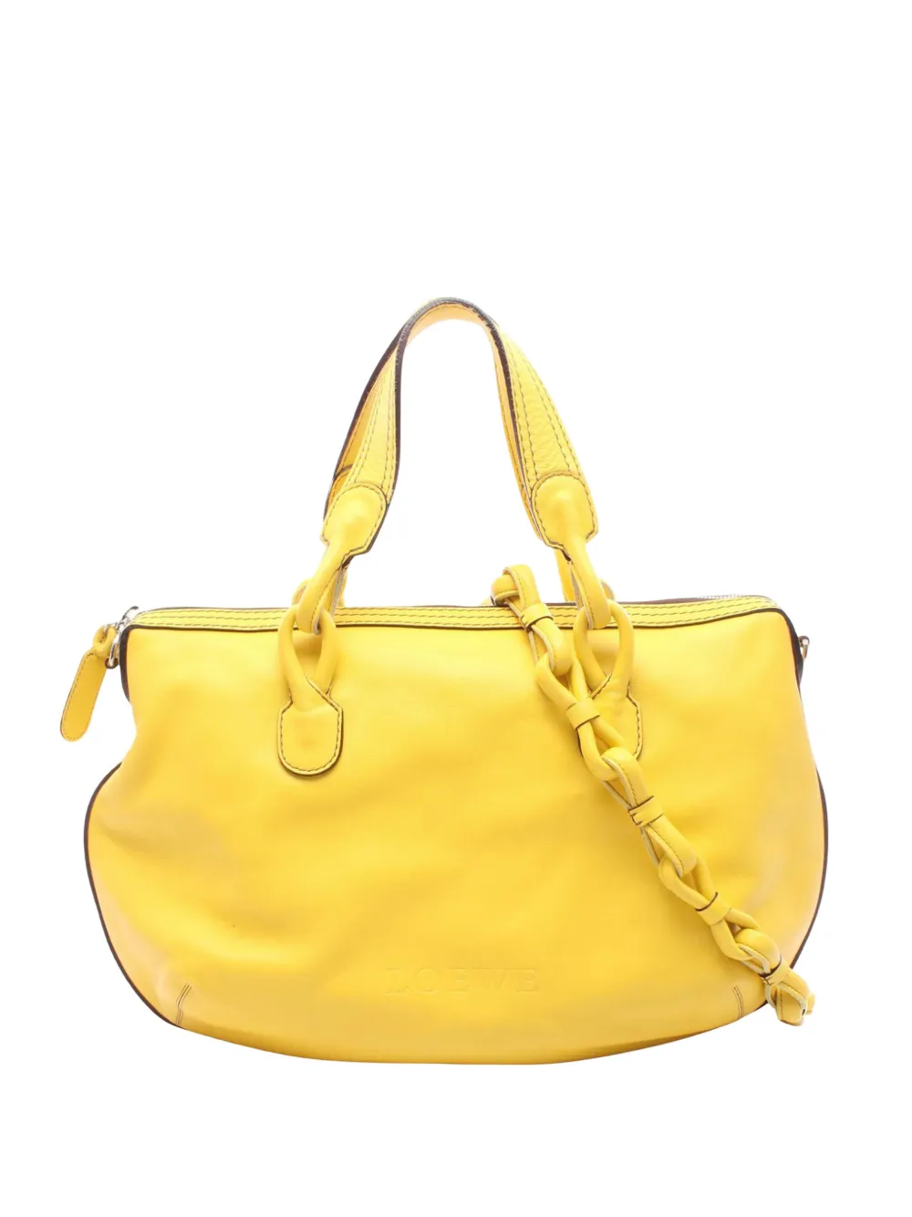 Loewe Pre-Owned 2000-2010 Leather Fiesta satchel - Gelb