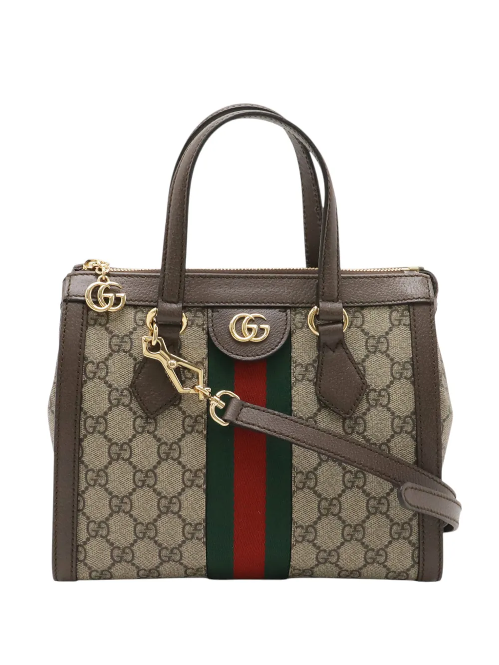 Gucci Pre-Owned 2000-2015 Small GG Supreme Ophidia satchel - Toni neutri