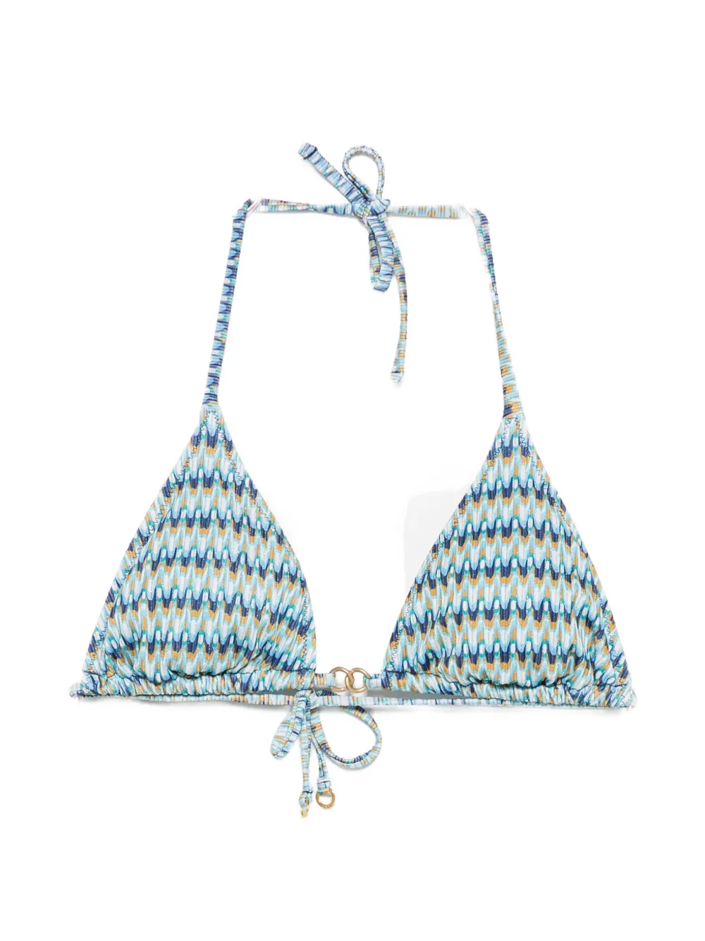 BANANA MOON Jotrao triangle bikini top - Blu