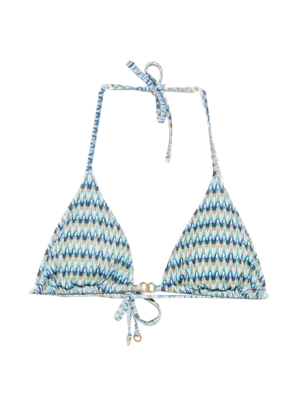 BANANA MOON Jotrao triangle bikini top - Blu
