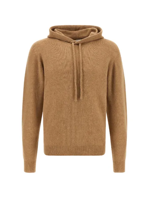 Roberto Collina drawstring-hood ribbed-trim sweater