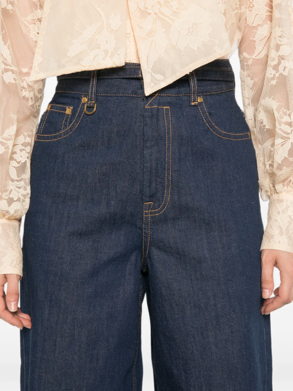 ZIMMERMANN Ruimvallende flared jeans Blauw