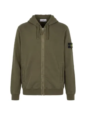 Stone Island ジップアップ パーカー | ブルー | FARFETCH JP