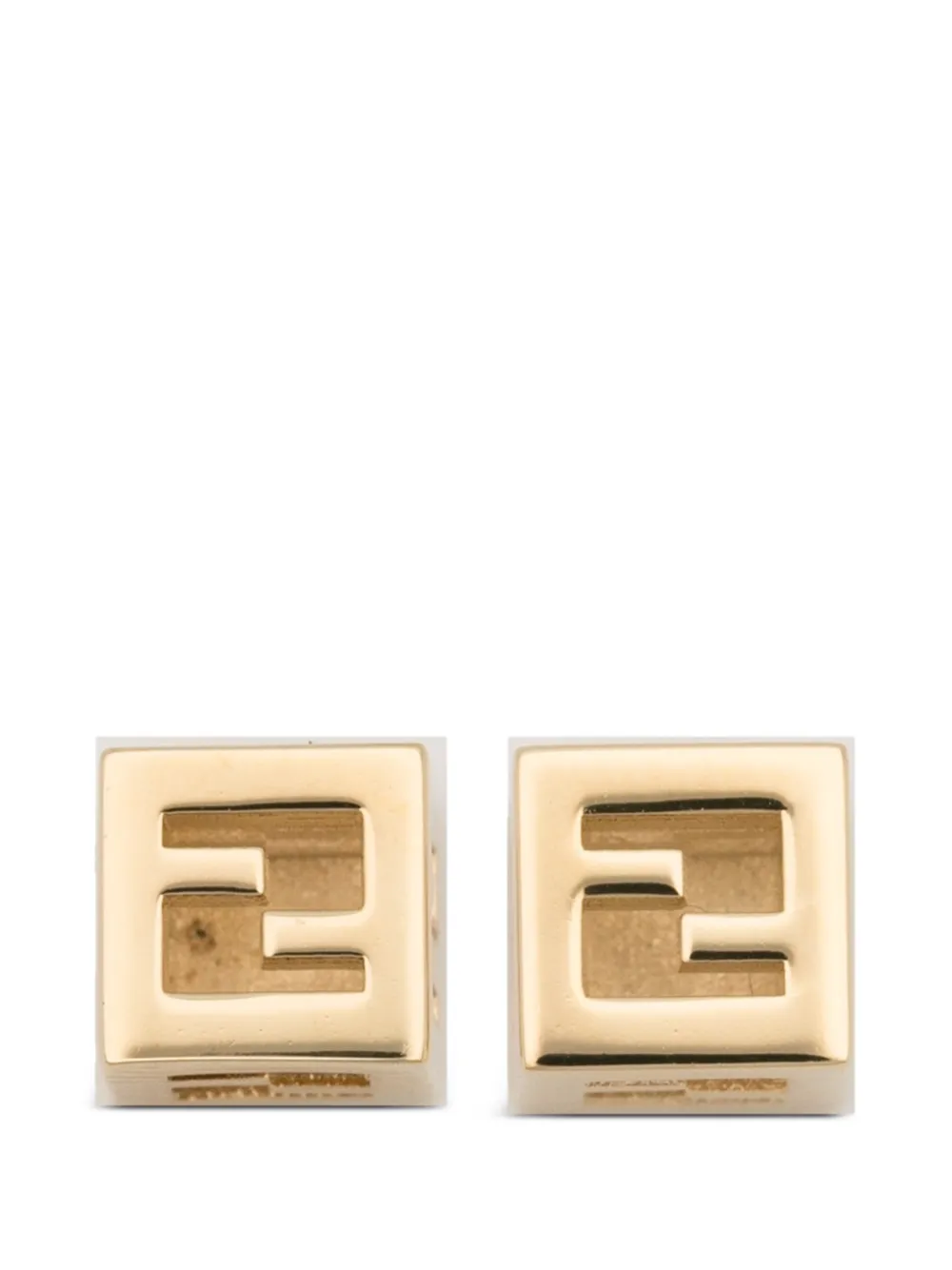 FENDI FF Würfel-Ohrringe - Gold