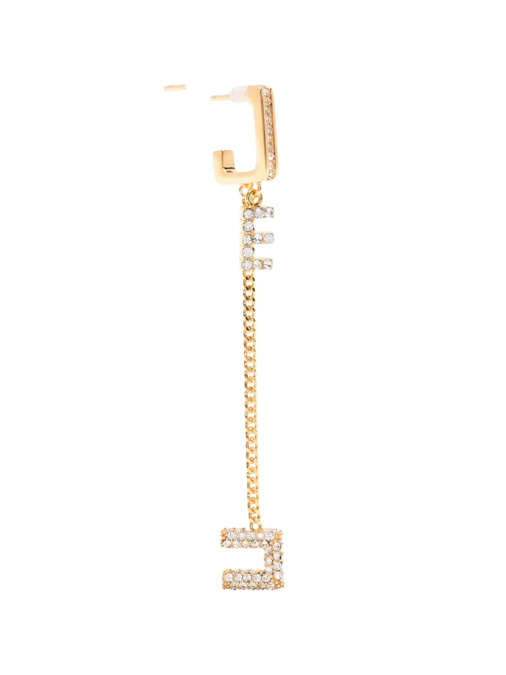 Elisabetta Franchi crystal-embellished drop earrings - Oro