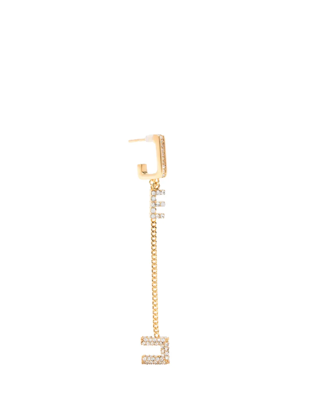 Elisabetta Franchi crystal-embellished drop earrings - Oro