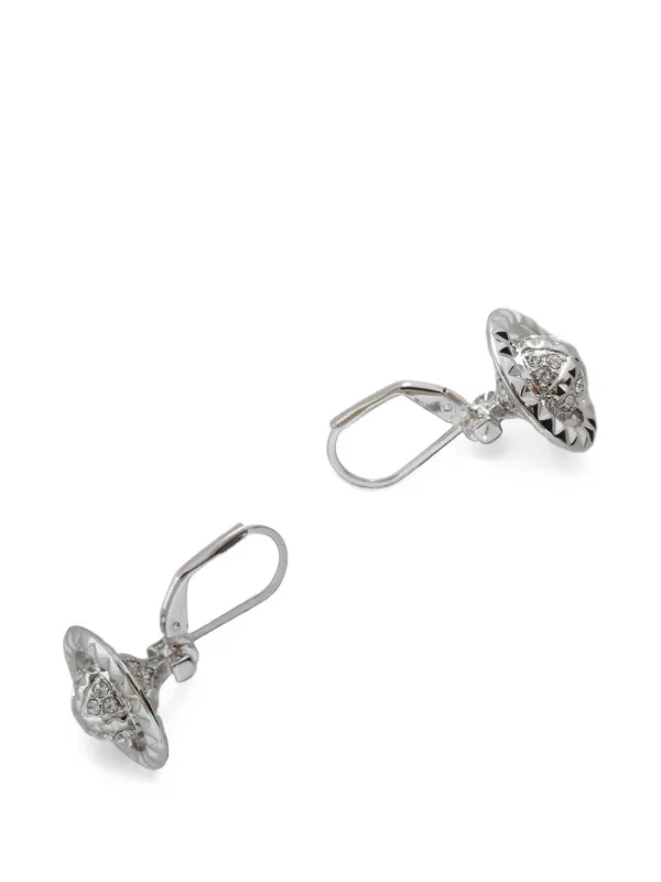 Vivienne Westwood Orb クリスタル ピアス | シルバートーン | FARFETCH JP