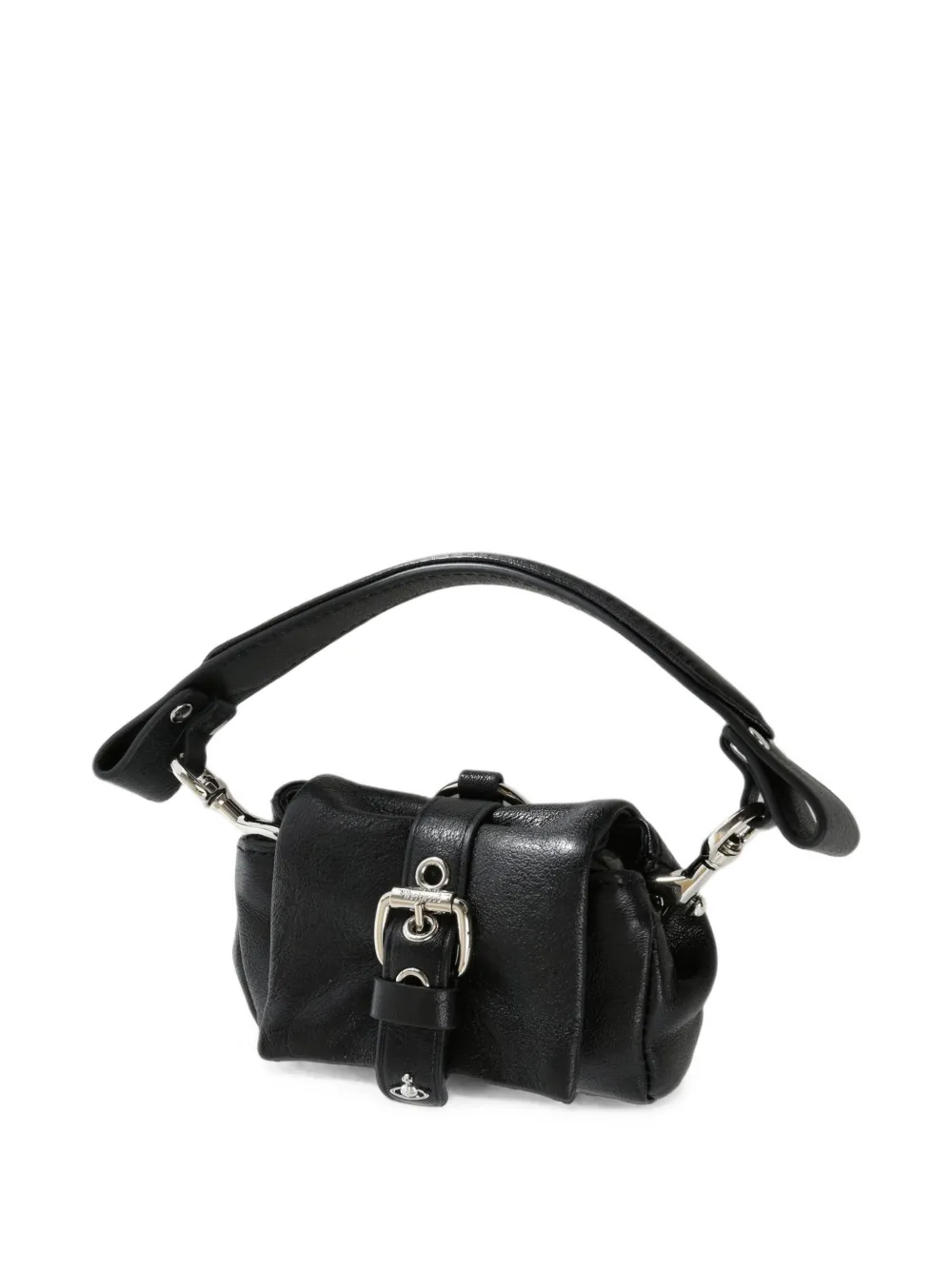 Vivienne Westwood Hazel Treasure leren mini-tas Zwart