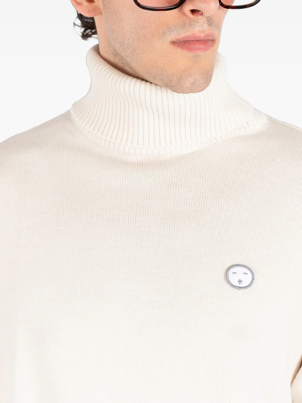 Société Anonyme Charles coltrui met logo-patch Beige