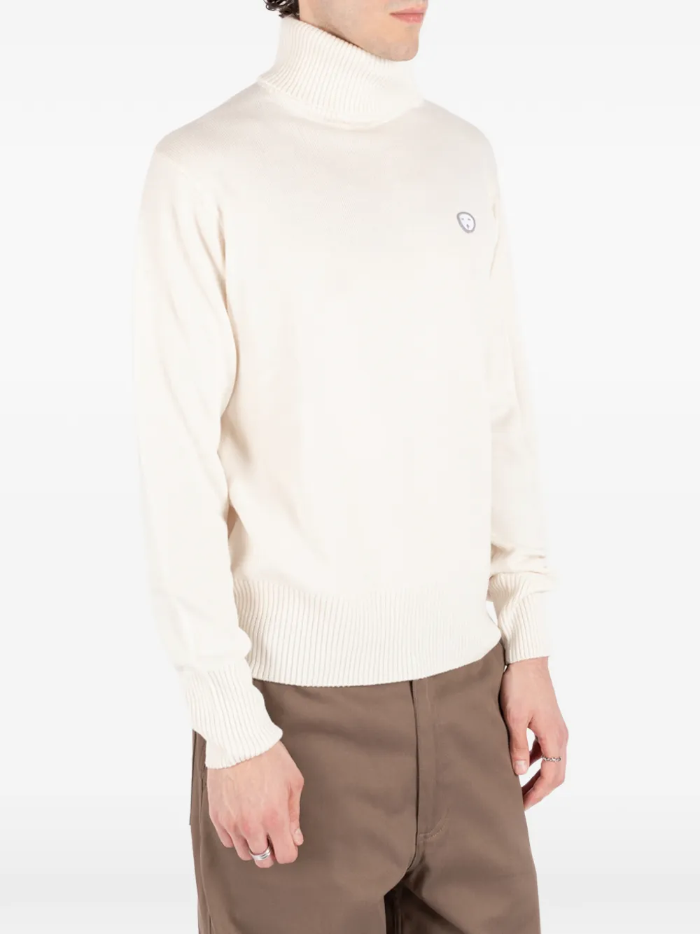 Société Anonyme Charles coltrui met logo-patch Beige