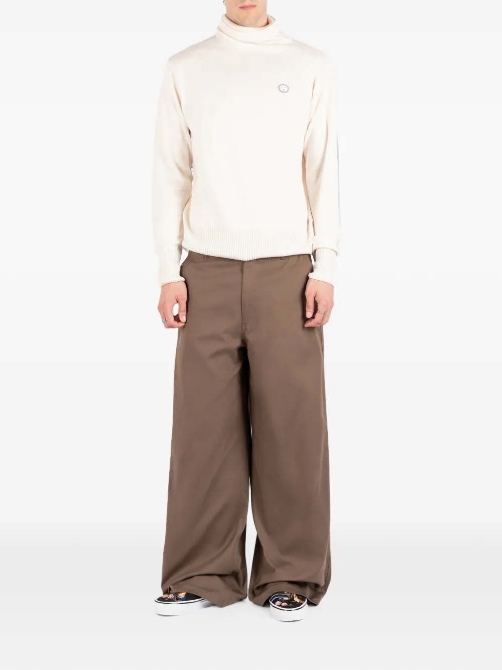 Société Anonyme Charles coltrui met logo-patch Beige