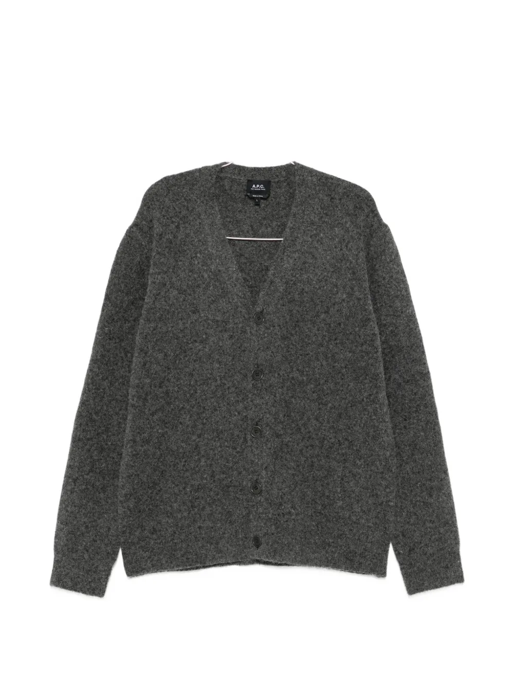 A.P.C. button-fastening knitted cardigan - Grigio