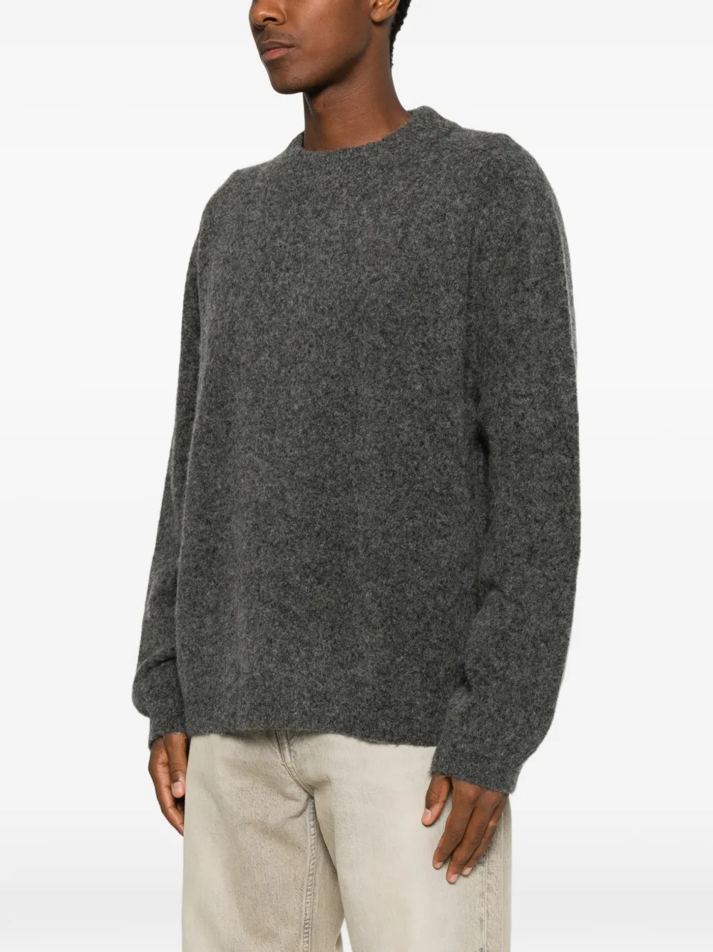 A.P.C. Trui met ronde hals en lange mouwen Grijs