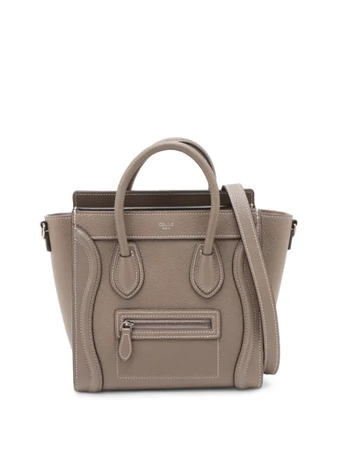 Celine Pre-Owned 2000-2026 Nano Leather Luggage Tote satchel