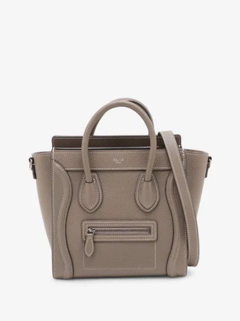Celine Pre-Owned 2000-2026 Nano Leather Luggage Tote satchel
