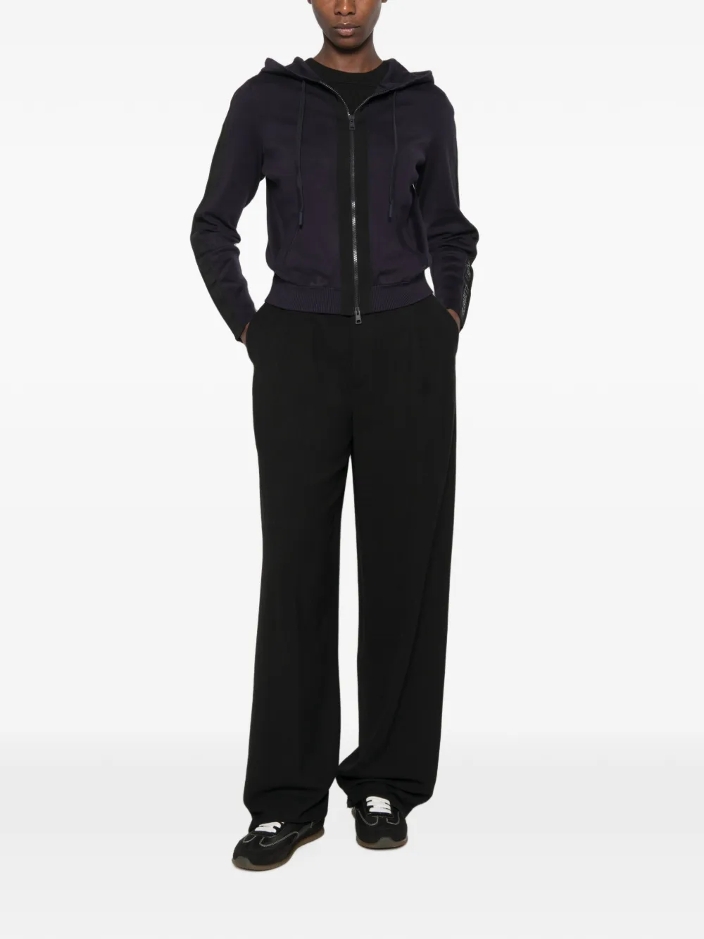 Elisabetta Franchi Hoodie met trekkoord Blauw