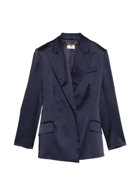 Elisabetta Franchi stretch satin jacket with belt