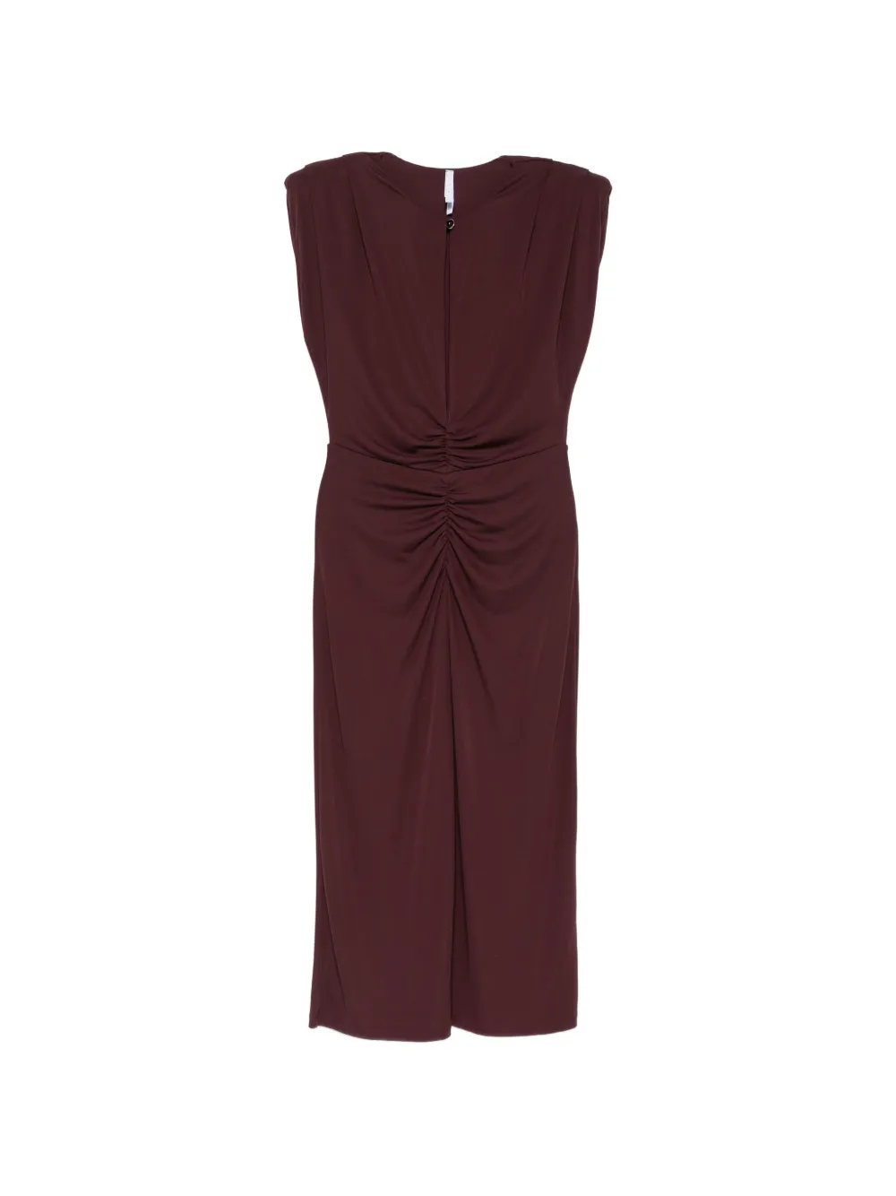 IMPERIAL ruched keyhole-detail dress