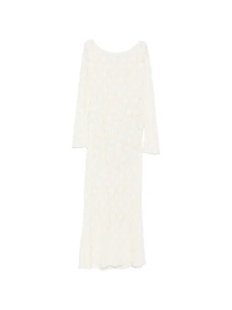 IMPERIAL lace long-sleeve maxi dress