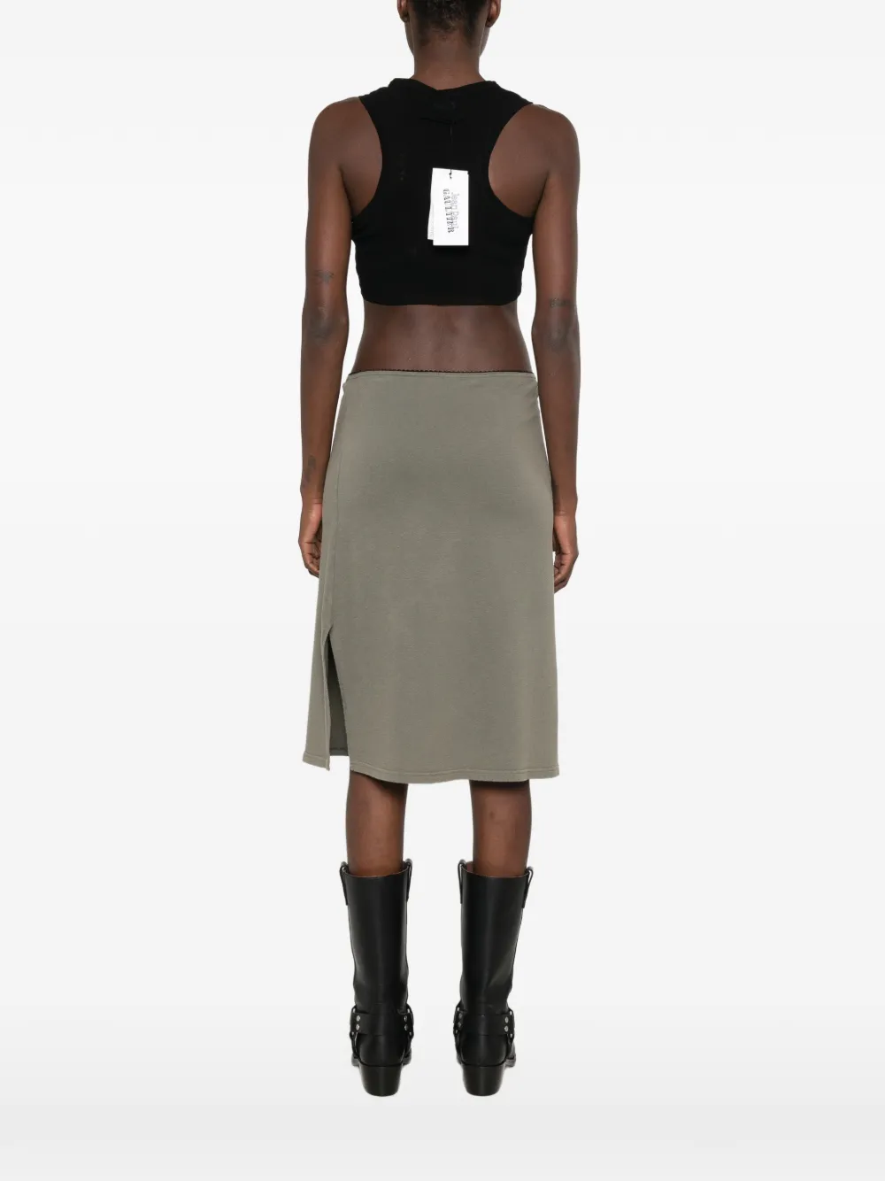 Jean Paul Gaultier Cropped top met logodetail Zwart