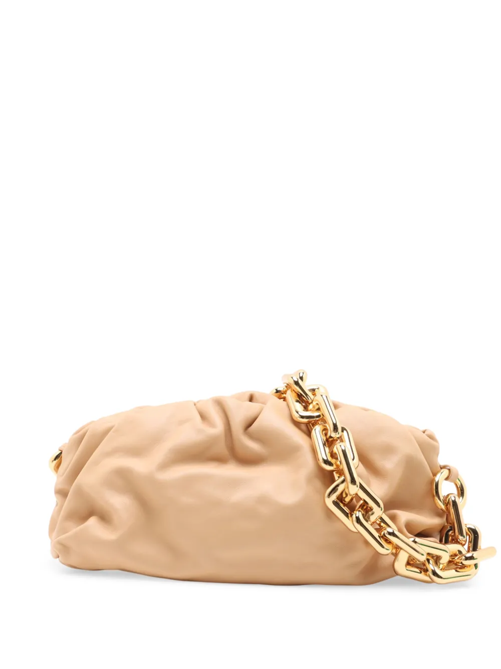 Bottega Veneta Pre-Owned 2020-2022 Lambskin Chain Pouch shoulder bag - Nude