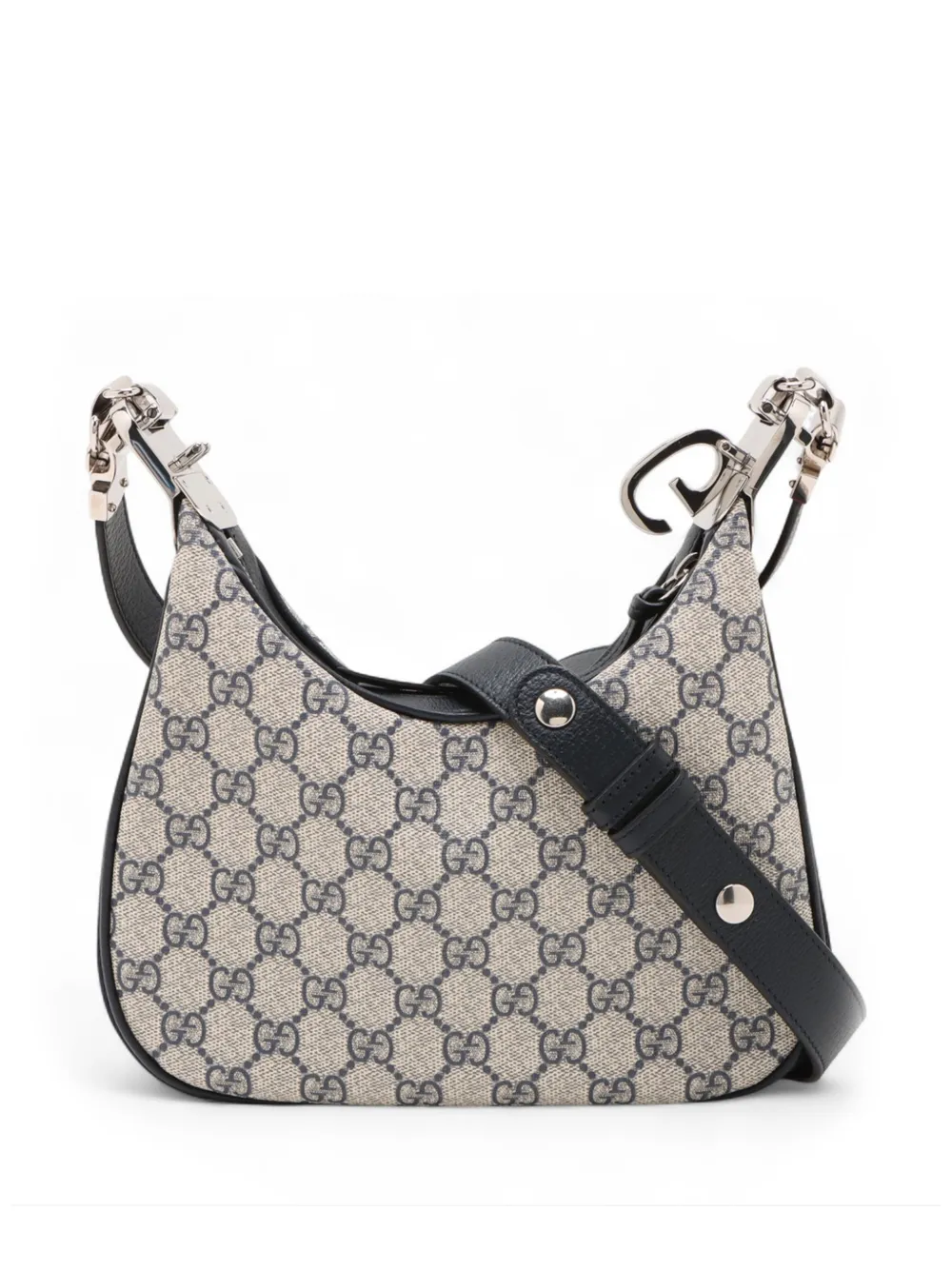Gucci Pre-Owned 2016-2026 Small GG Supreme Attache crossbody bag - Nude