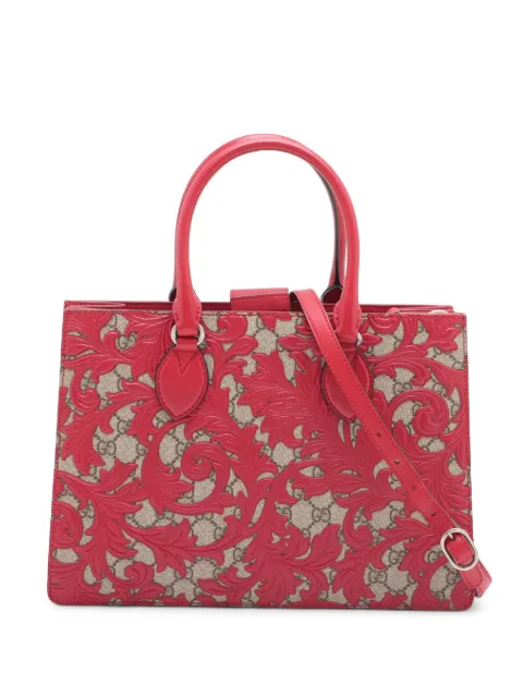 Gucci Pre-Owned 2000-2015 GG Supreme Arabesque Convertible Top Handle Bag satchel