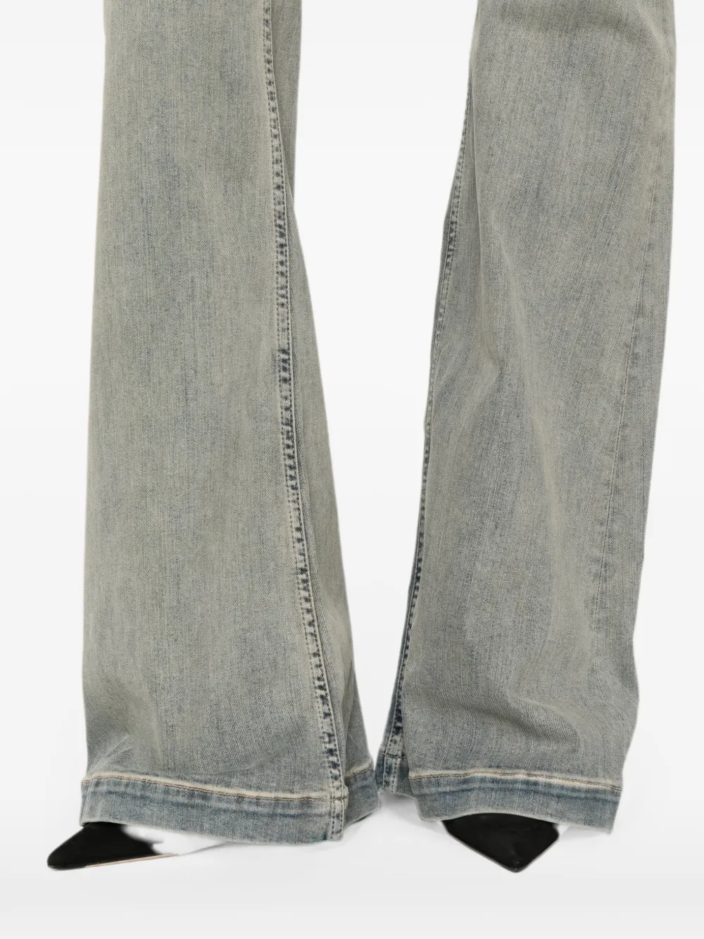 Rick Owens DRKSHDW High waist jeans Blauw
