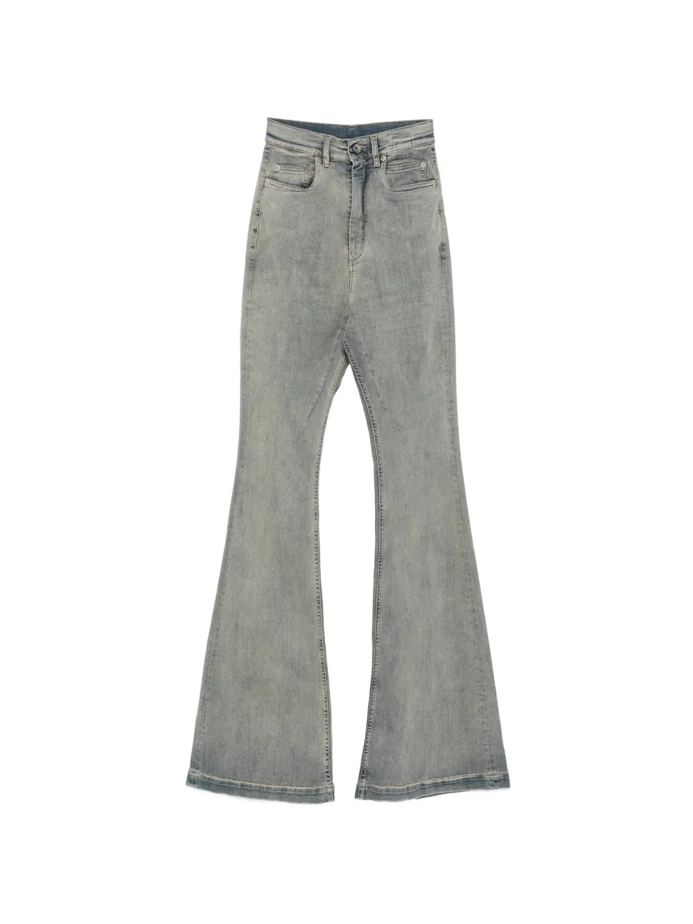 Rick Owens DRKSHDW high-waisted flared jeans - Blu