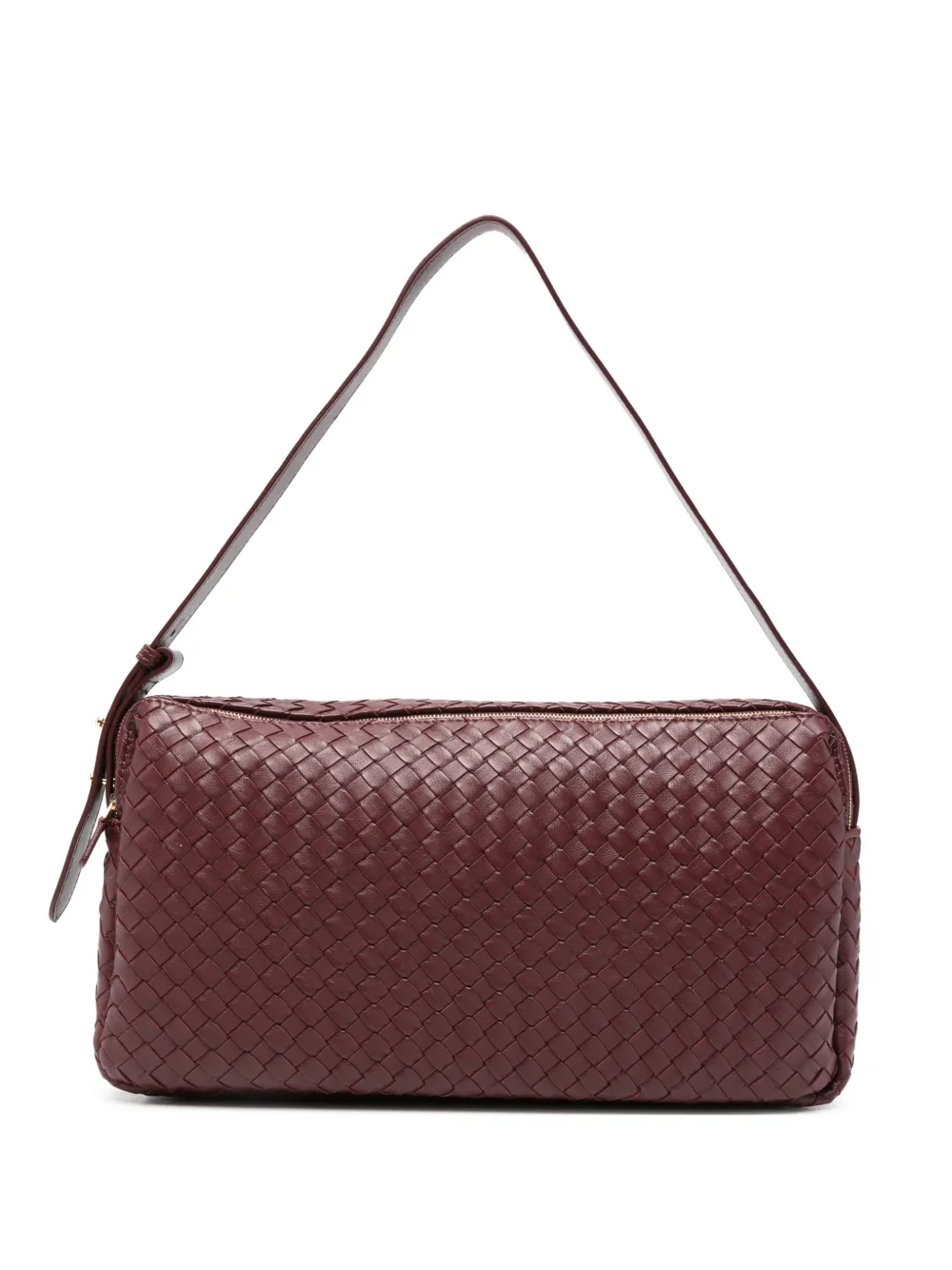 Elleme large Trousse leather shoulder bag - Rosso