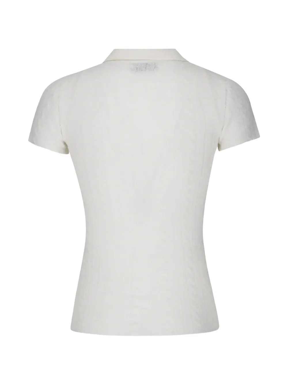 Haikure Kabelgebreide polotop Wit