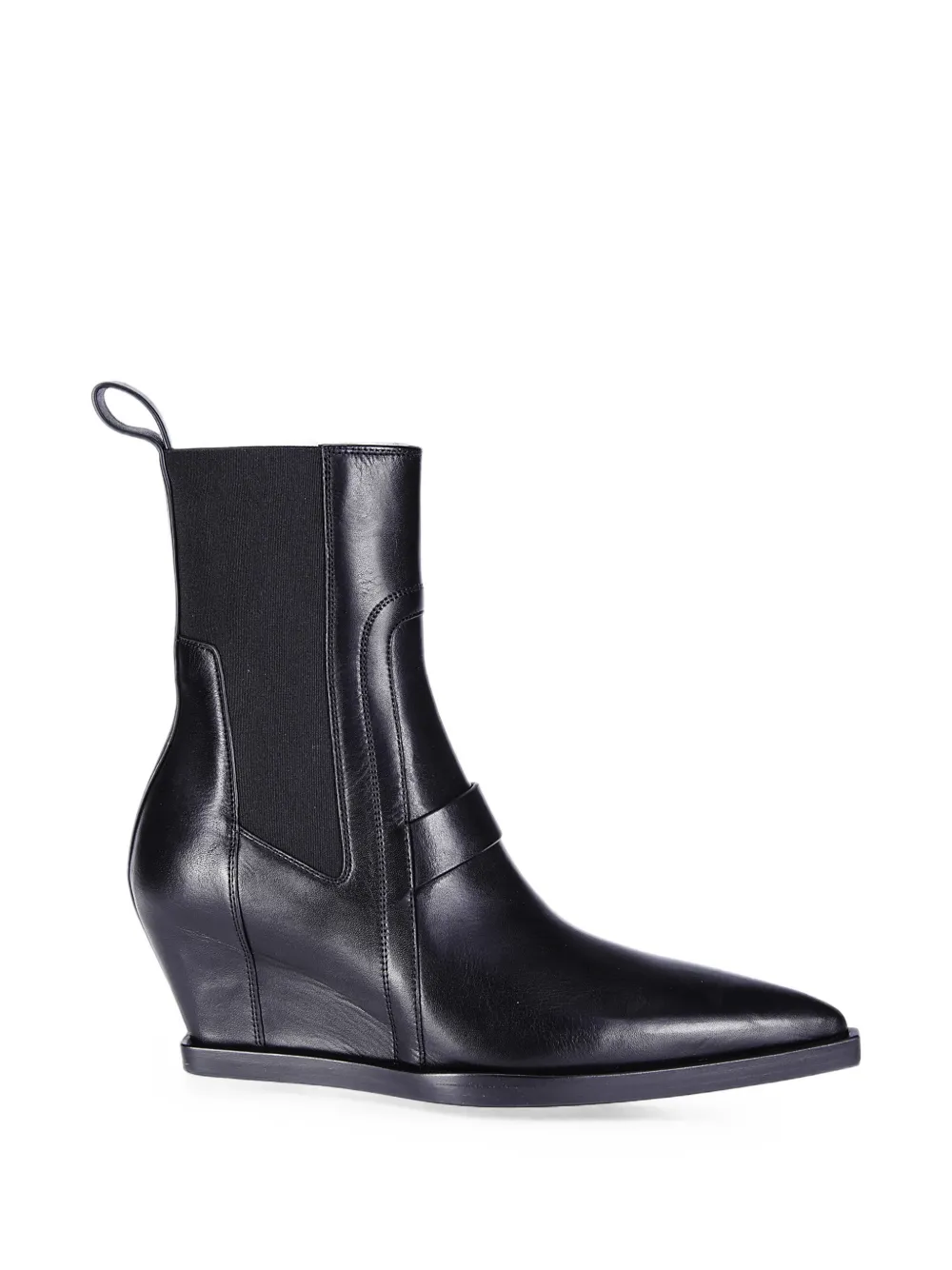 Rick Owens Stivaletti Sharp con zeppa - Nero