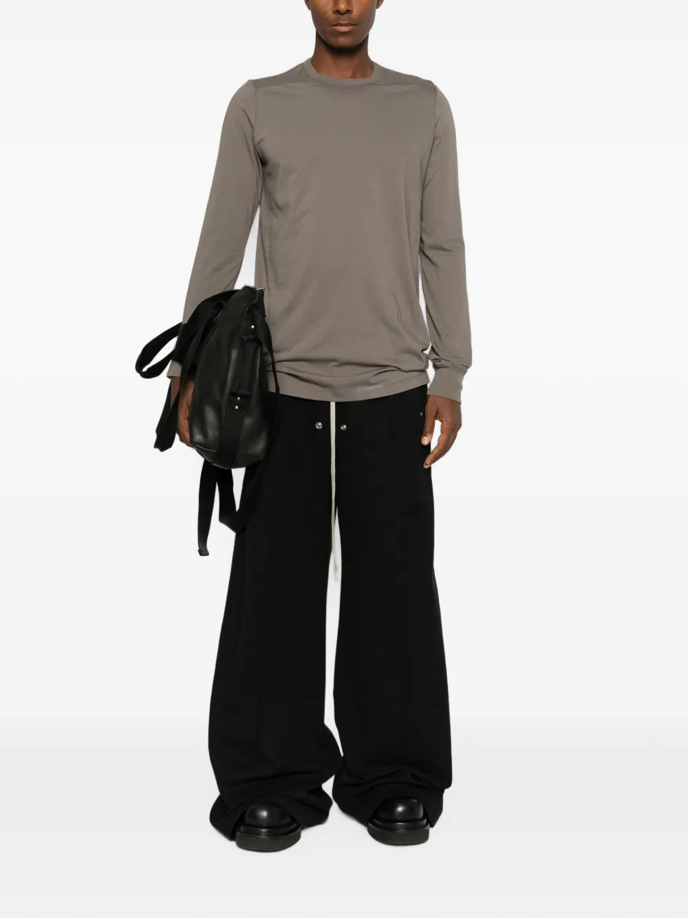 Rick Owens T-shirt met lange mouwen Grijs