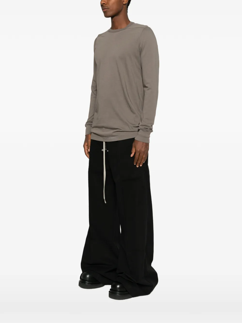 Rick Owens T-shirt met lange mouwen Grijs