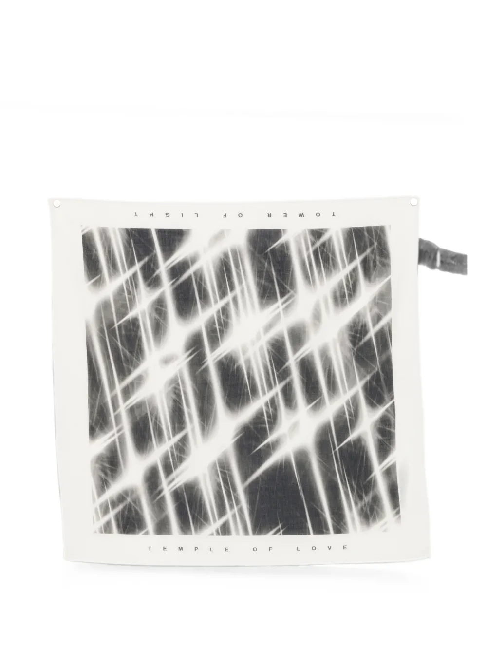Rick Owens graphic-print scarf - Weiß
