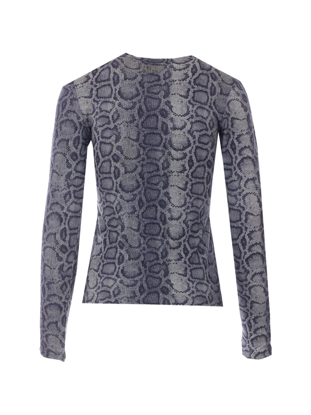 LIU JO T-shirt met slangenhuidprint Blauw
