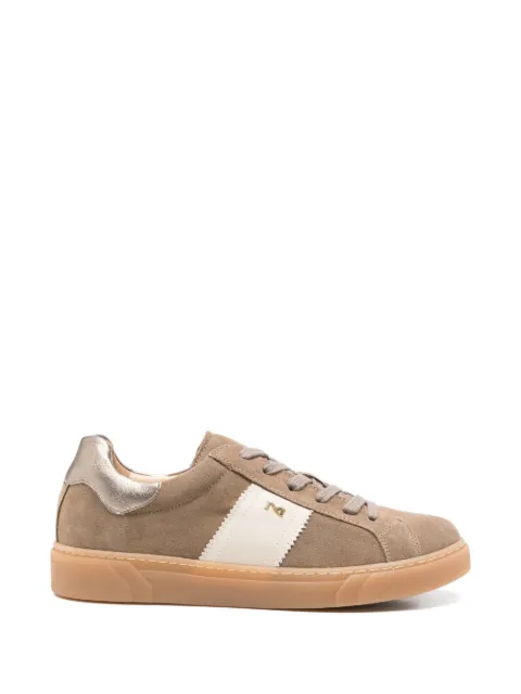 NERO GIARDINI zapatillas de ante con detalle de rayas