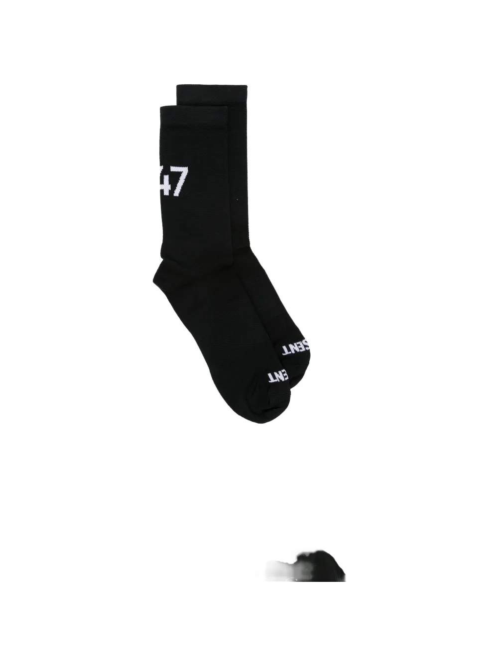Represent intarsia-knit logo-print socks - Nero
