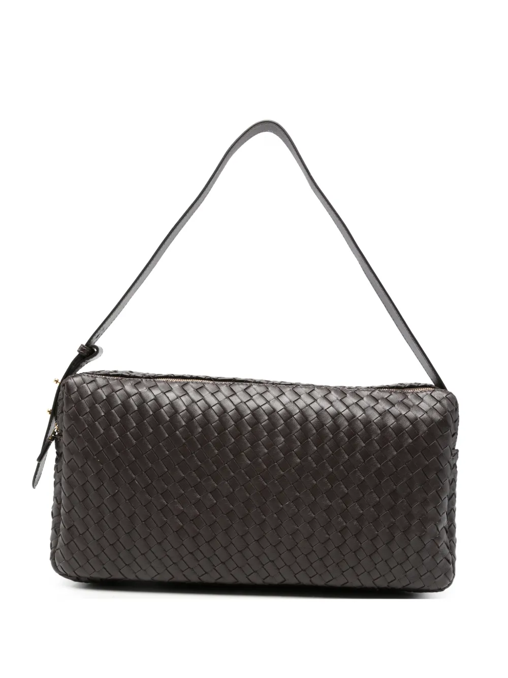 Elleme Borsa a spalla grande in pelle - Marrone
