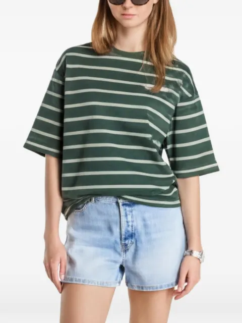 NEW ERA CAP striped oversized T-shirt