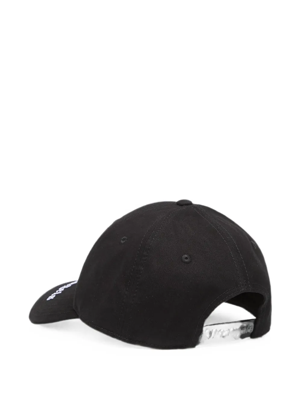 Palm Angels Gewelfde honkbalpet met logo Zwart