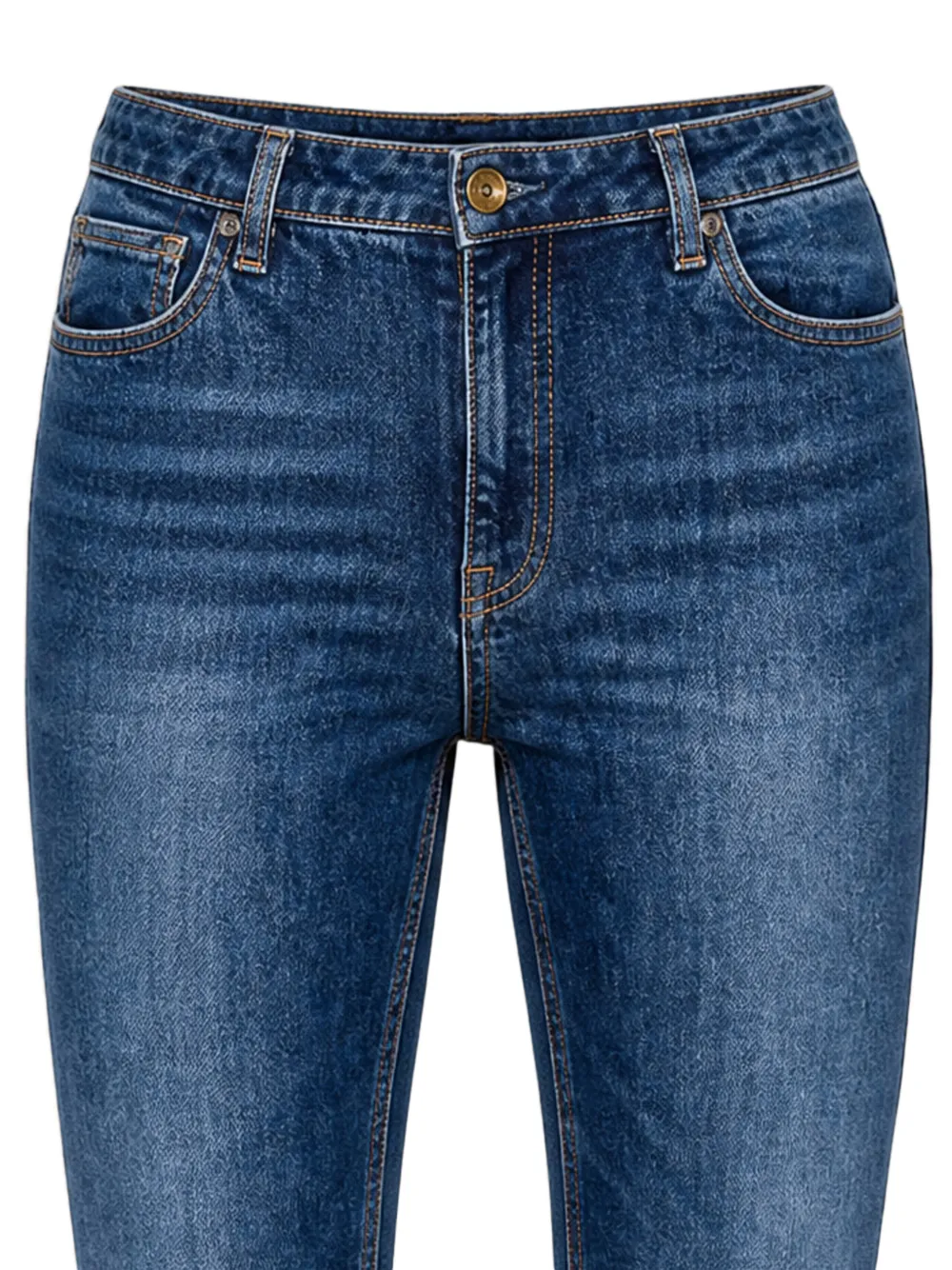 Elisabetta Franchi Jeans met vervaagd effect Blauw
