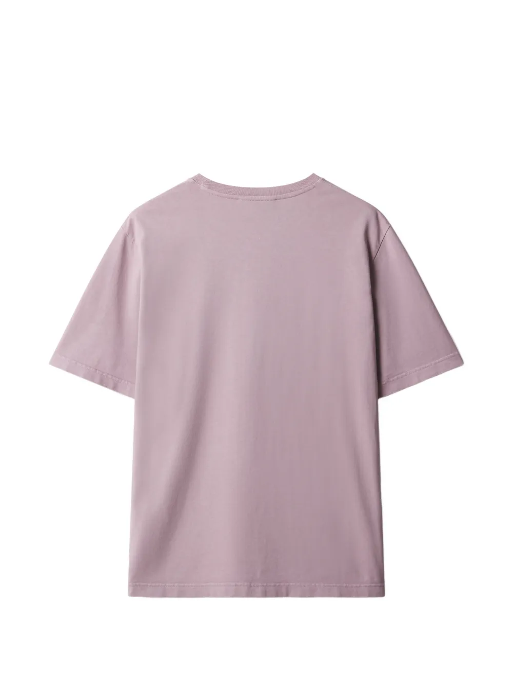 Maison Kitsuné T-shirt met geborduurd logo Paars