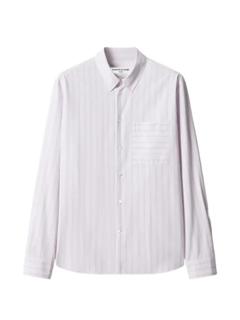 Maison Kitsuné vertical-stripe chest-pocket shirt