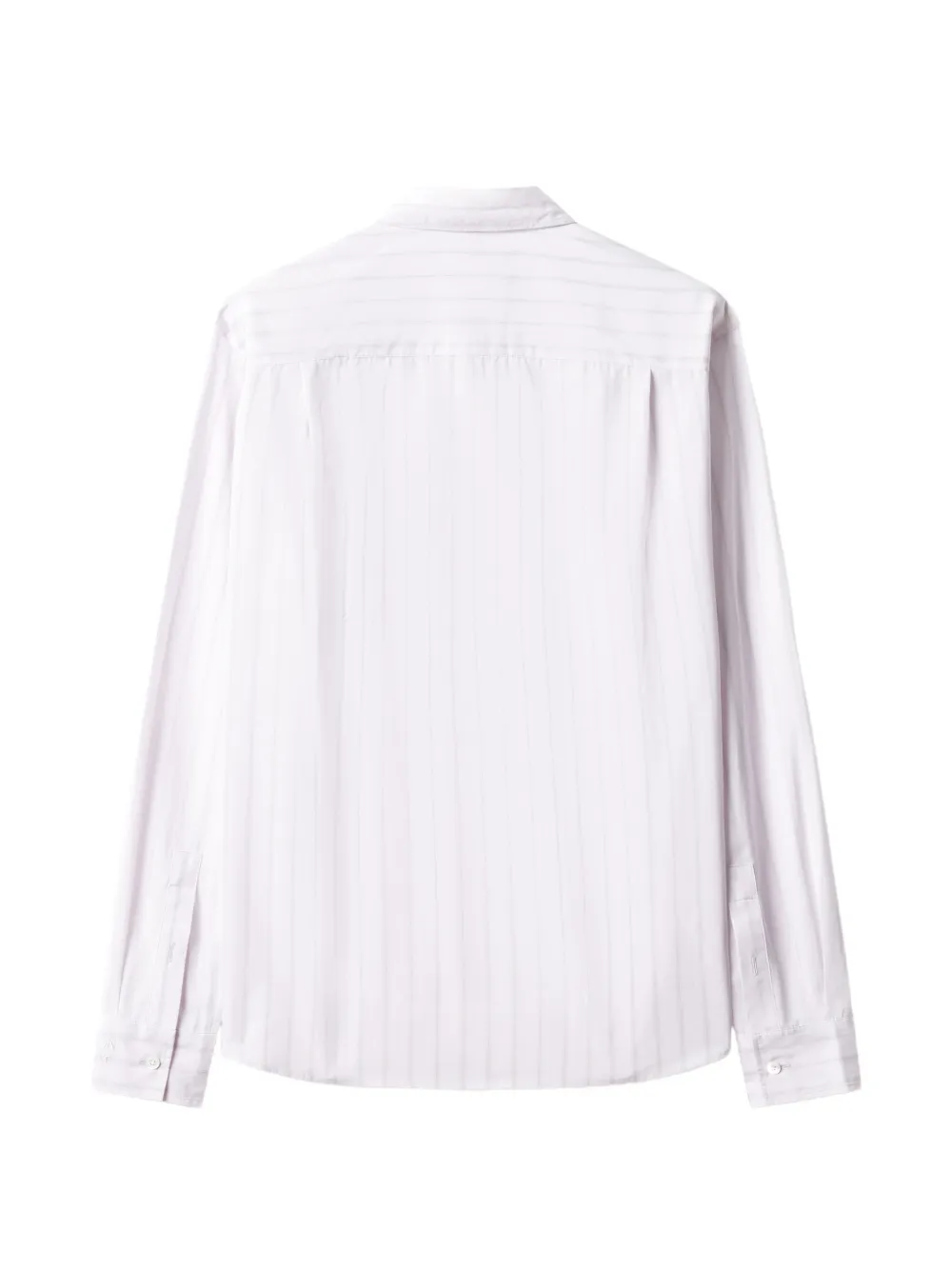 Maison Kitsuné shirt met verticale streep en borstzak Roze