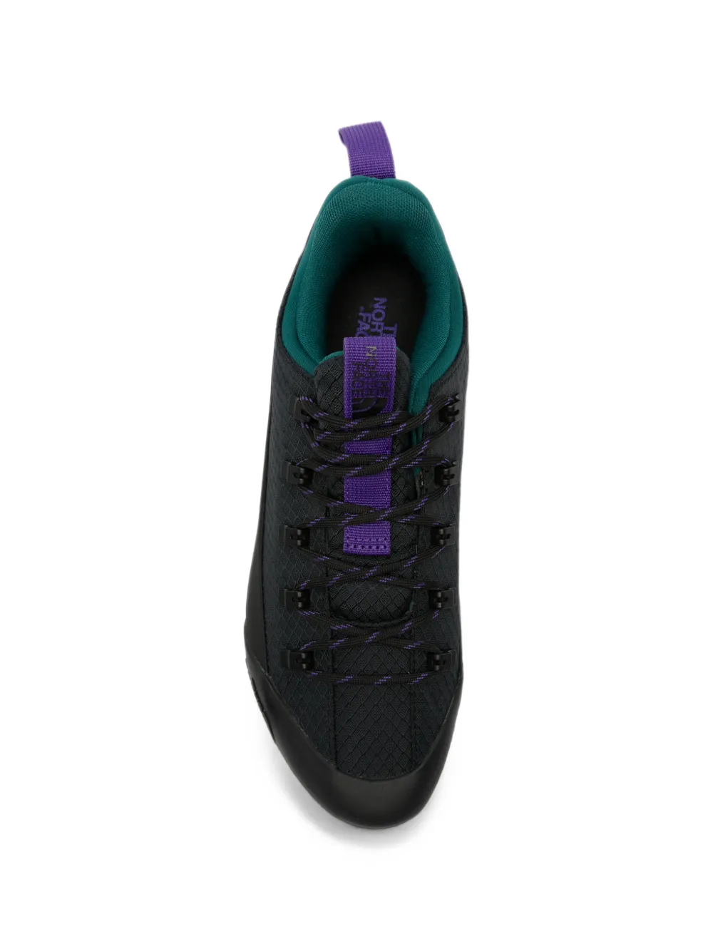 The North Face grid-patterned panelled sneakers Zwart