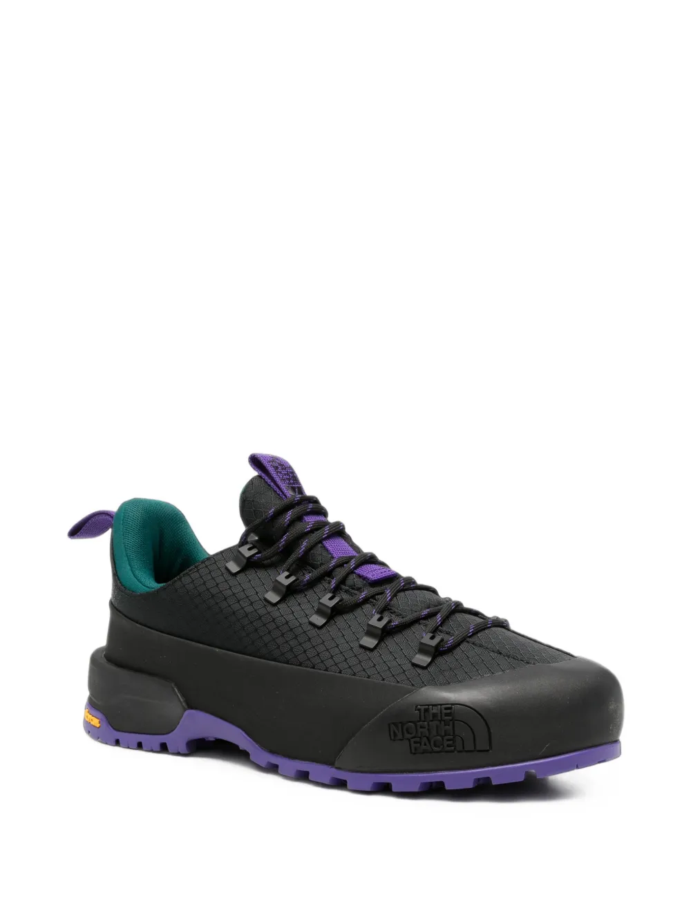 The North Face grid-patterned panelled sneakers Zwart