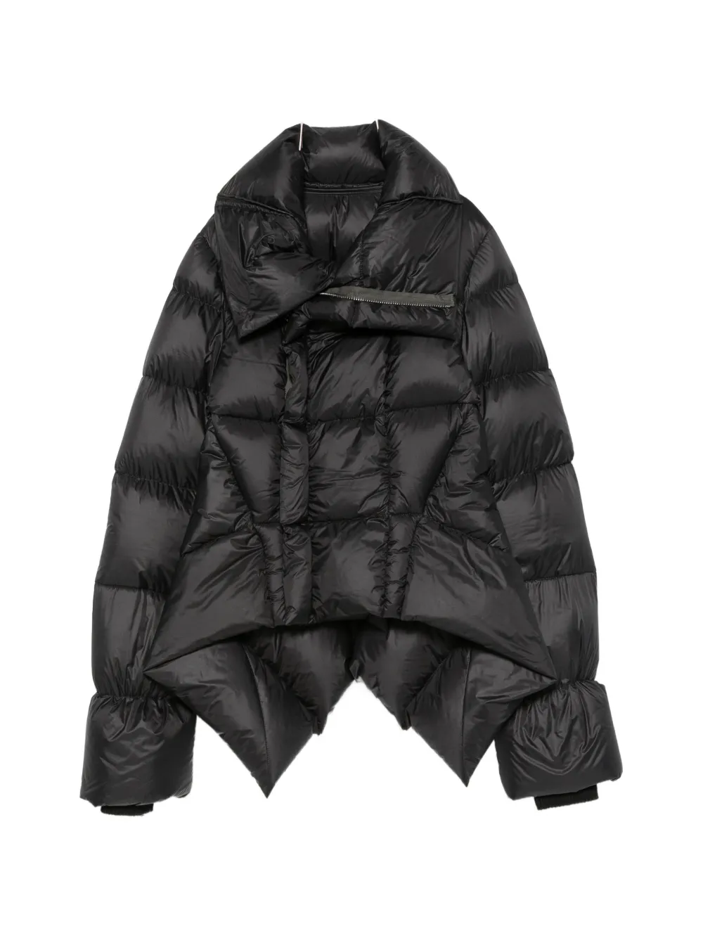 Rick Owens quilted high-neck jacket - Schwarz