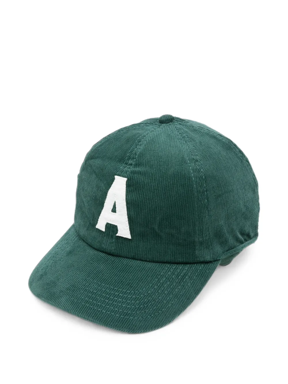 Autry Corduroy Logo-patch Baseball Cap In Green